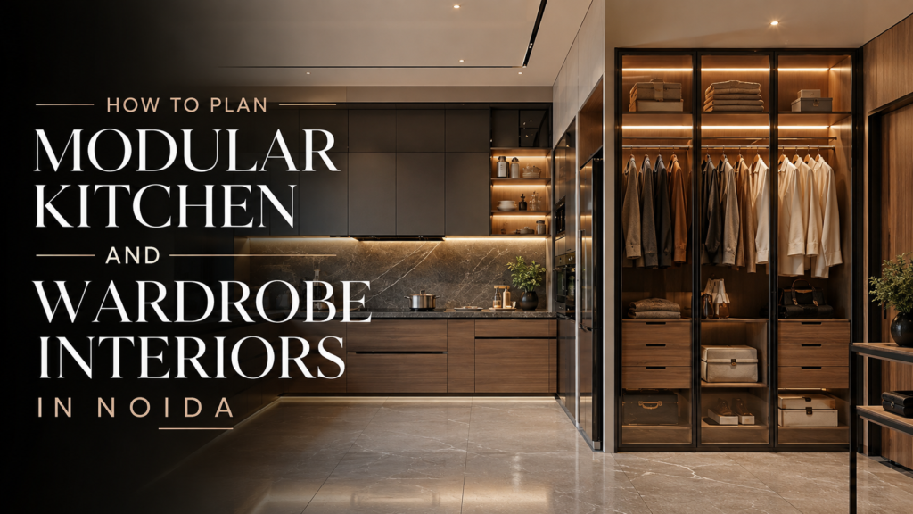 How to Plan Modular Kitchen and Wardrobe Interiors in Noida