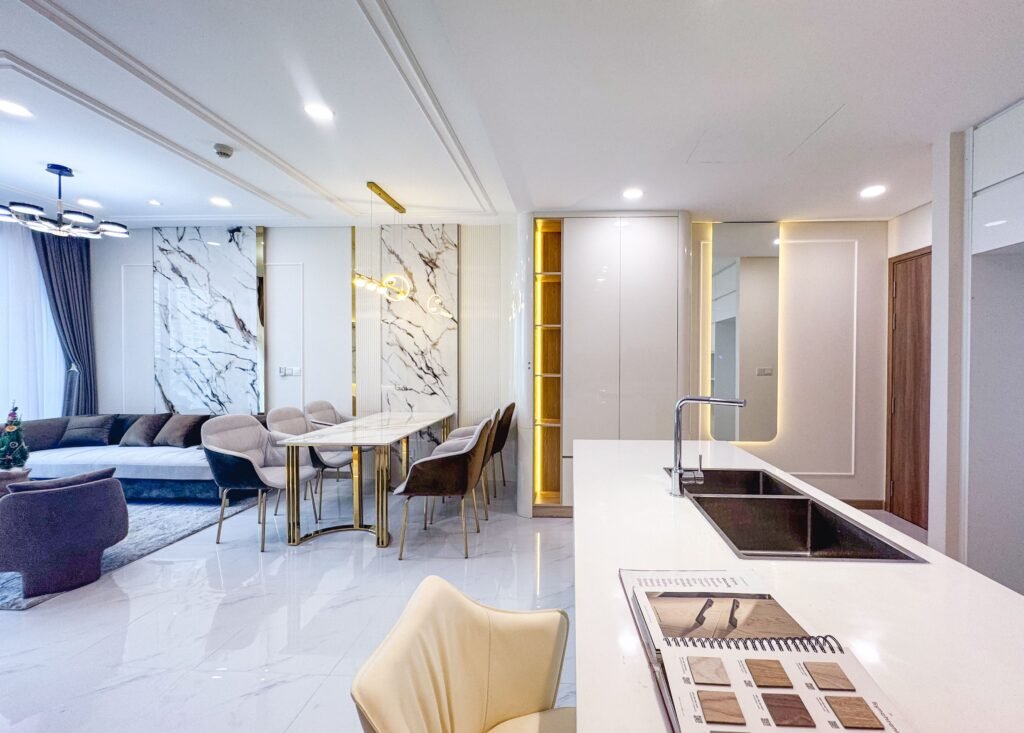 Luxury Drawing Room with Marble